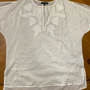 Banana Republic embroidered boho top